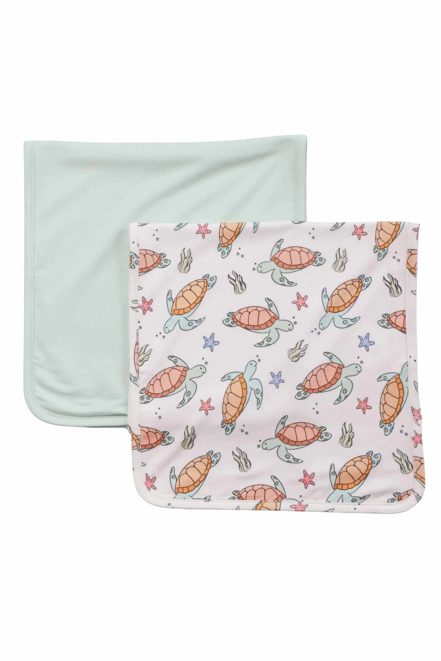 2pc Burp Cloth Set | Turtley Rad