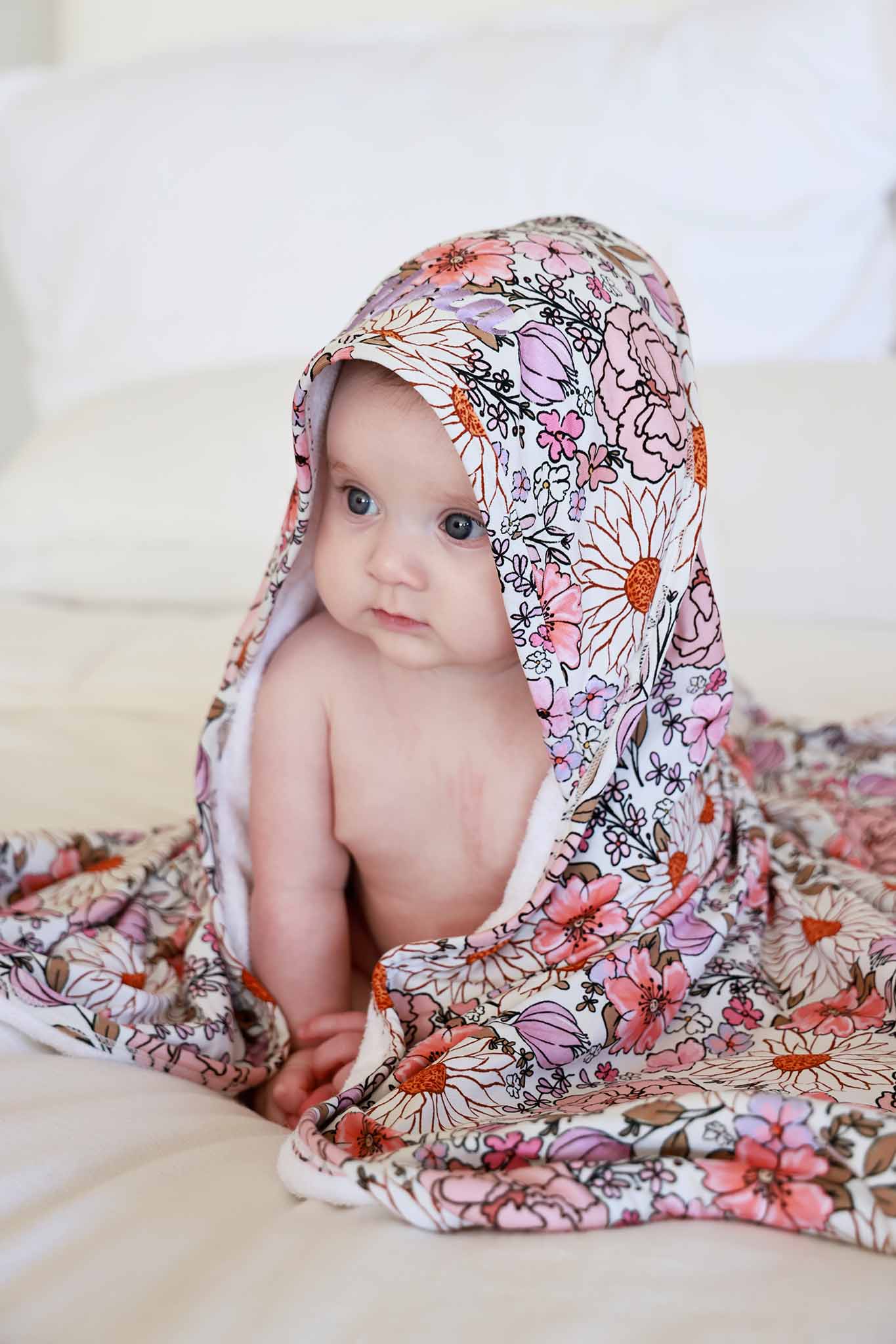 Baby Embroidered Bamboo Hooded Towels - Image 15