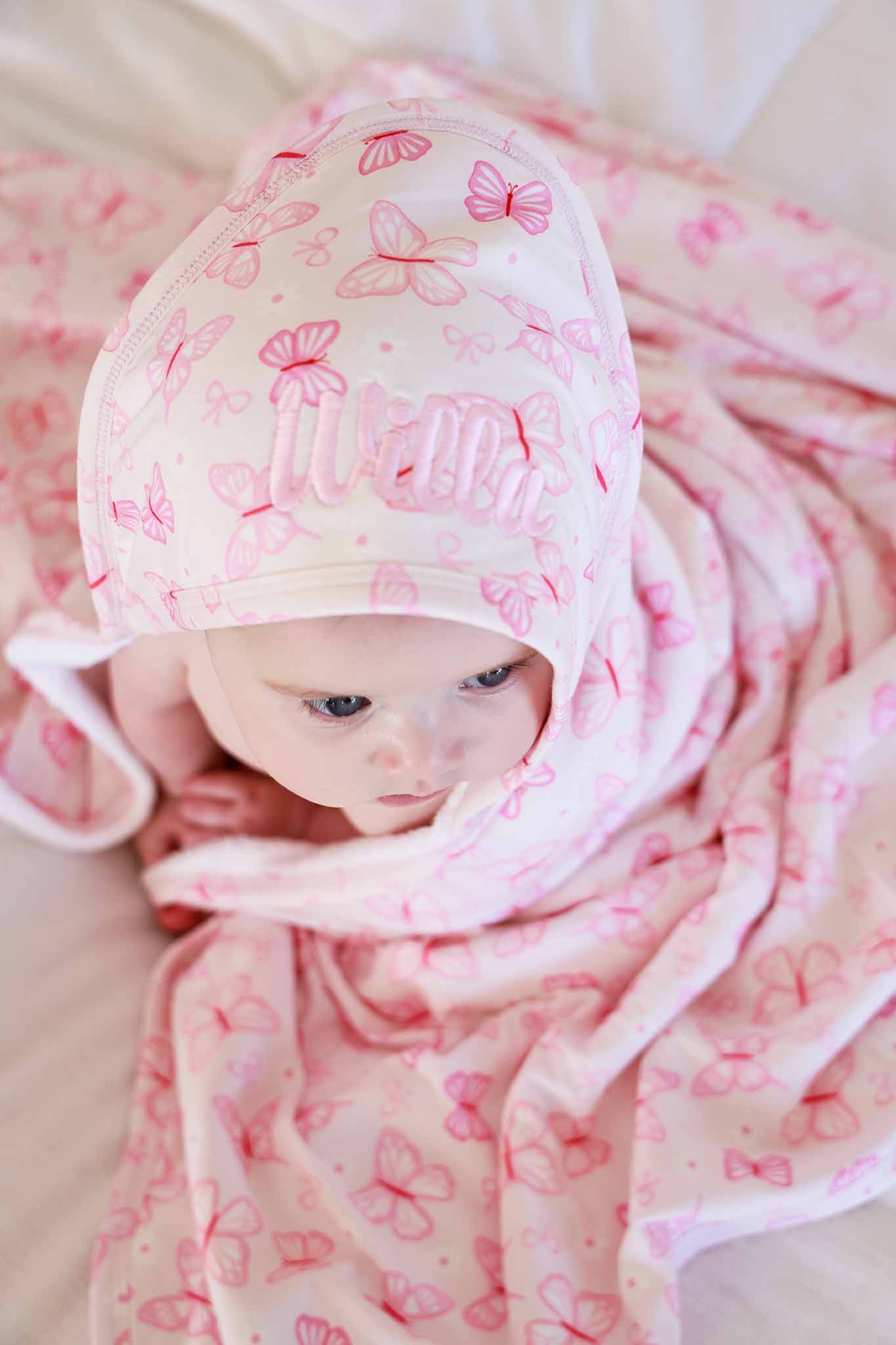 Baby Embroidered Bamboo Hooded Towels - Image 37