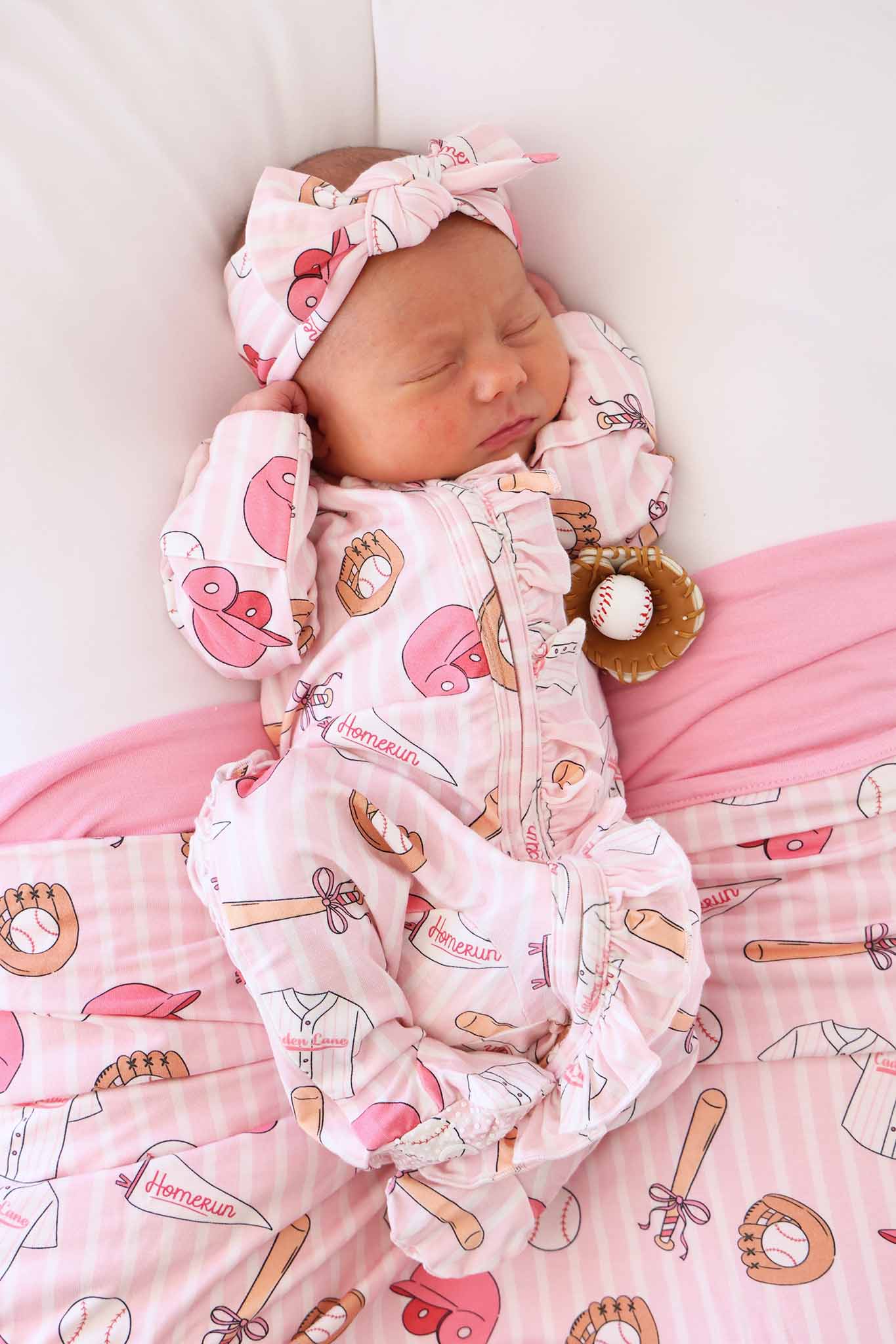 Ballpark Babes Knit Large Bow Headwrap - Image 3