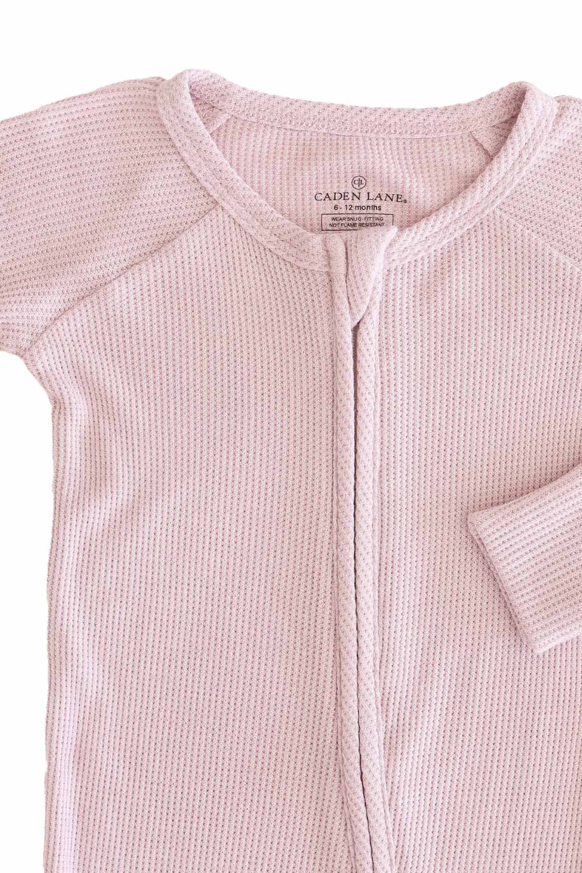 Embroidered Bamboo Waffle Convertible Zip Rompers | In Bloom - Image 9