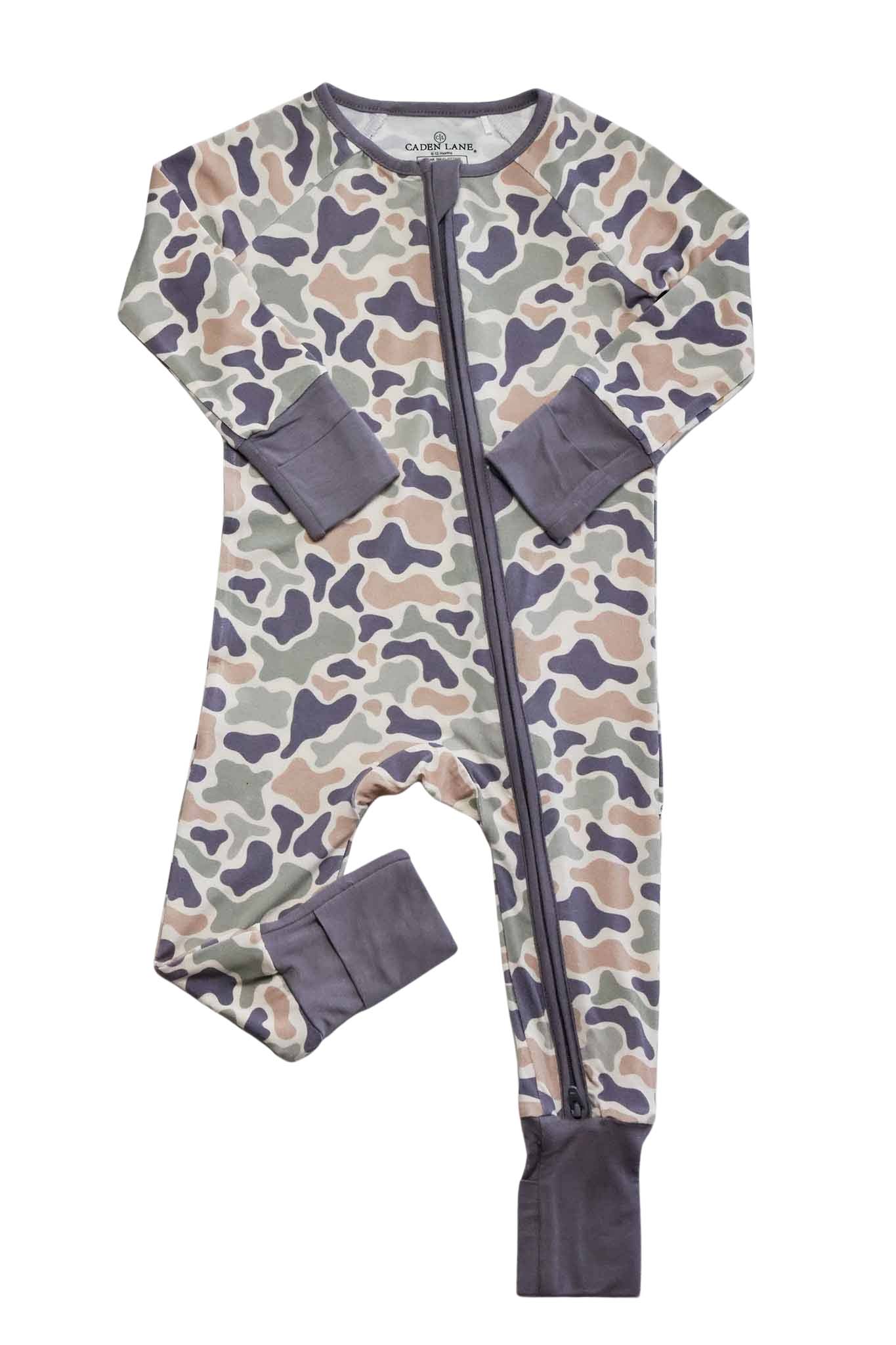 Convertible Bamboo Zip Romper | Camo Cutie - Image 2
