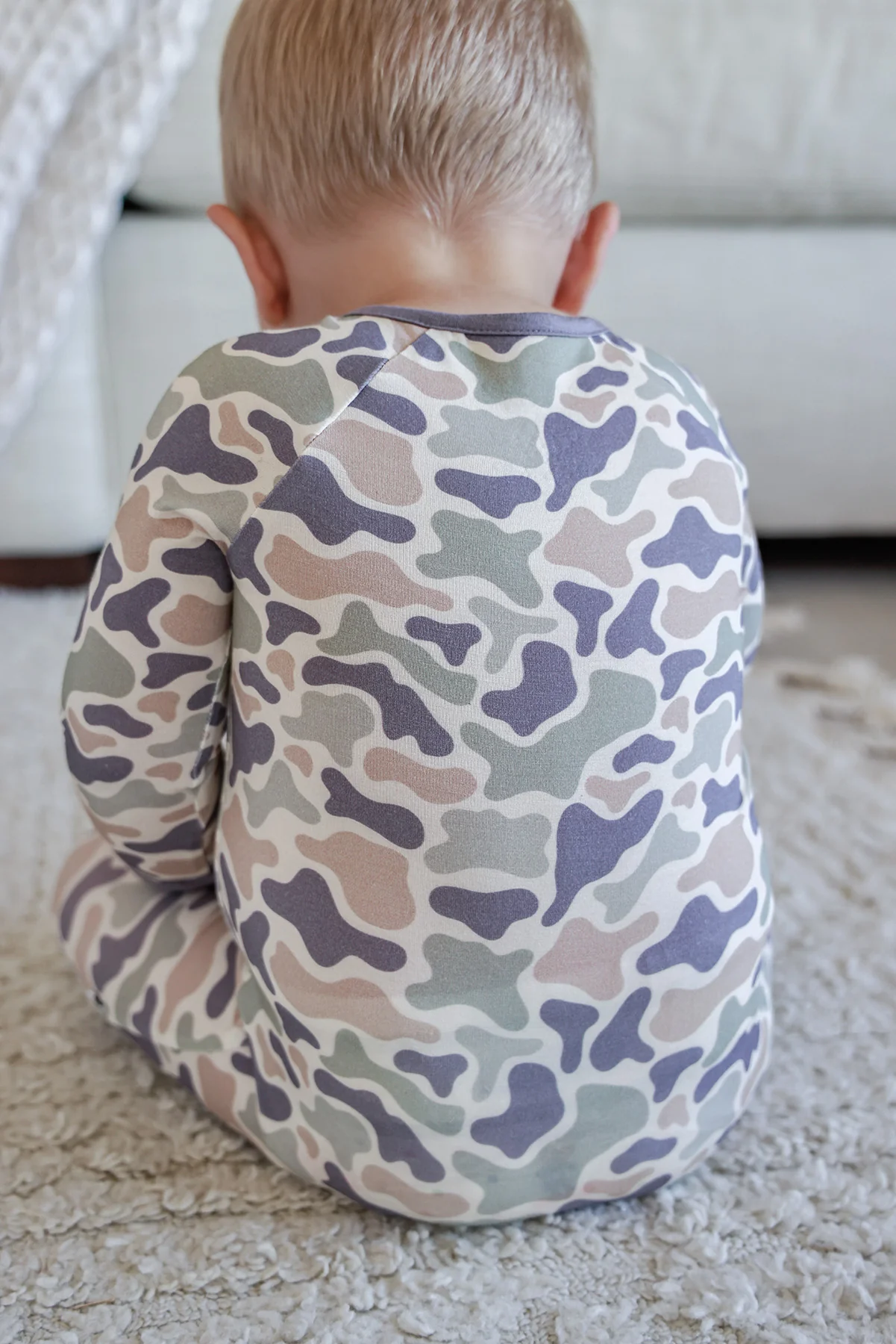 Convertible Bamboo Zip Romper | Camo Cutie - Image 3