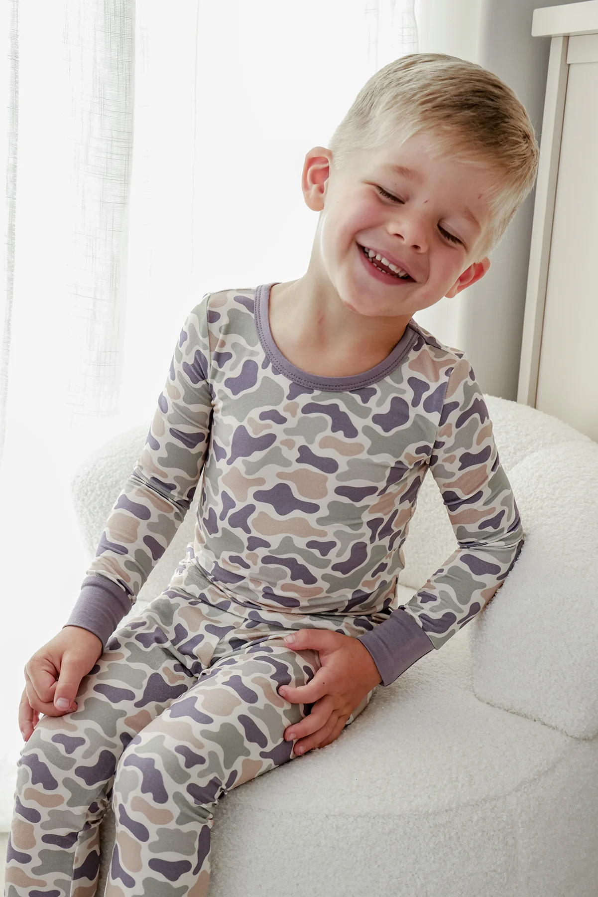 Two Piece Bamboo Pajama Set | Camo Cutie - Image 3