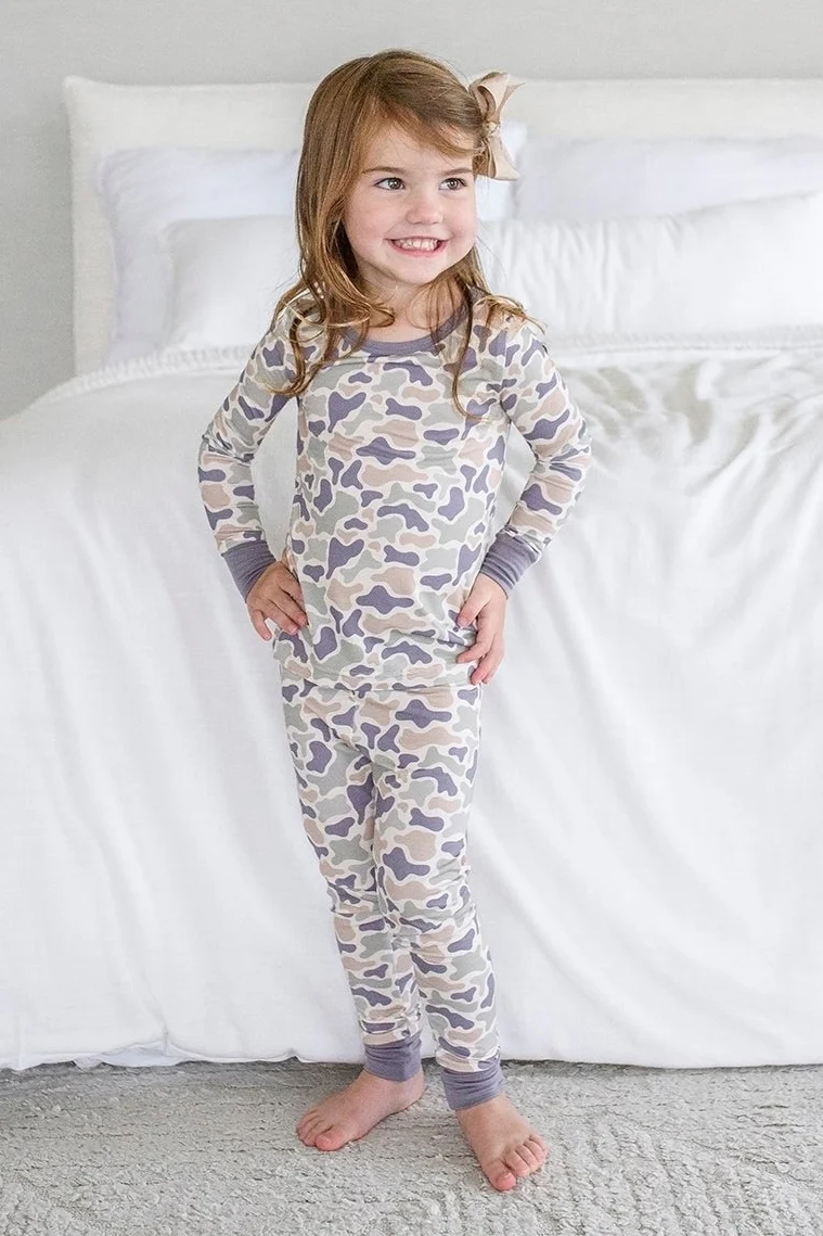 Two Piece Bamboo Pajama Set | Camo Cutie - Image 4