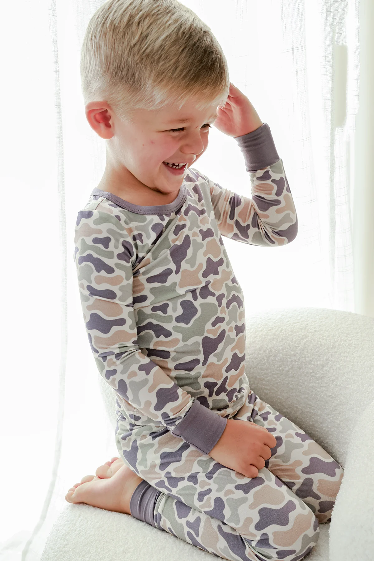 Two Piece Bamboo Pajama Set | Camo Cutie - Image 9