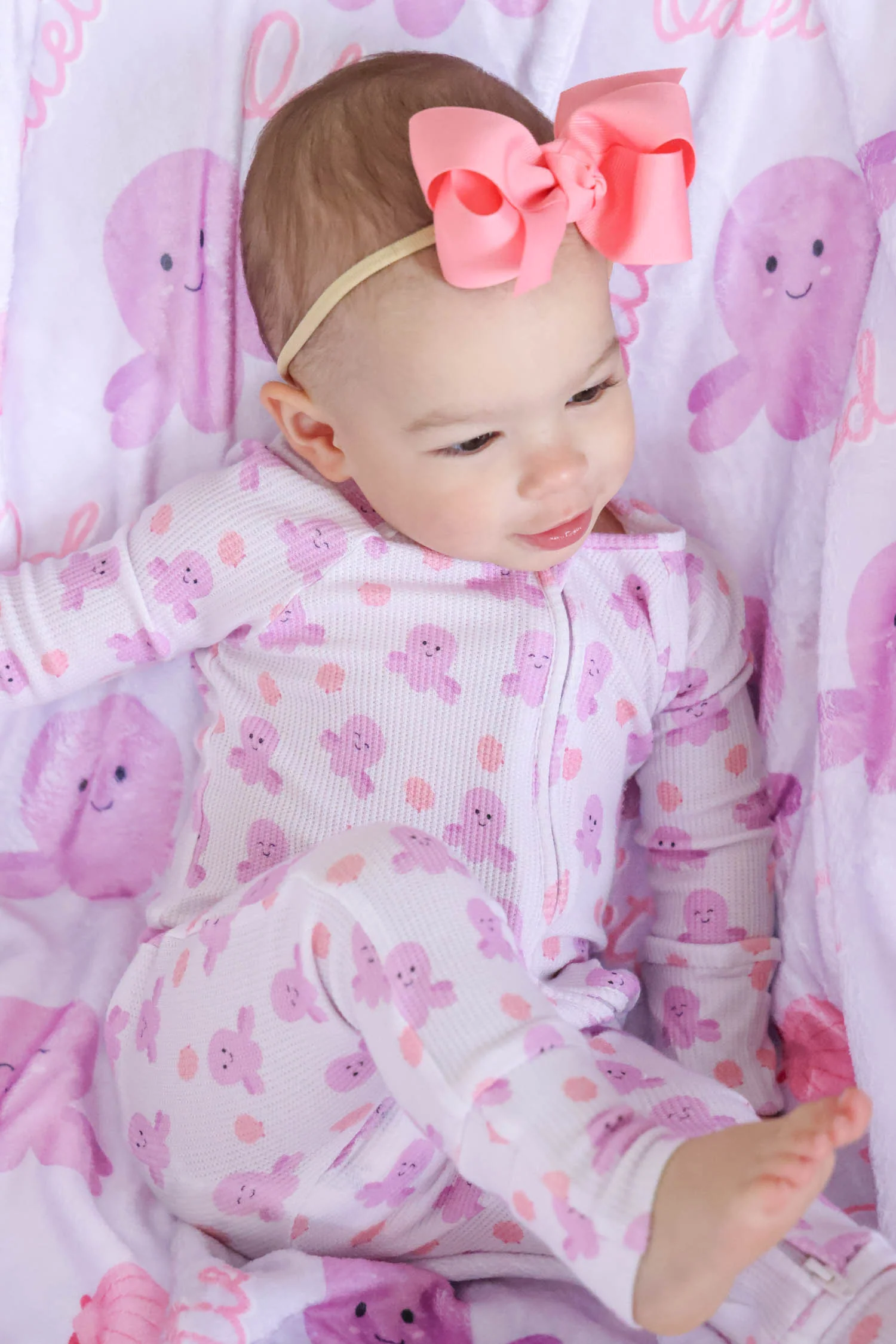 Bamboo Waffle Convertible Zip Romper | Sea Snuggles - Image 10
