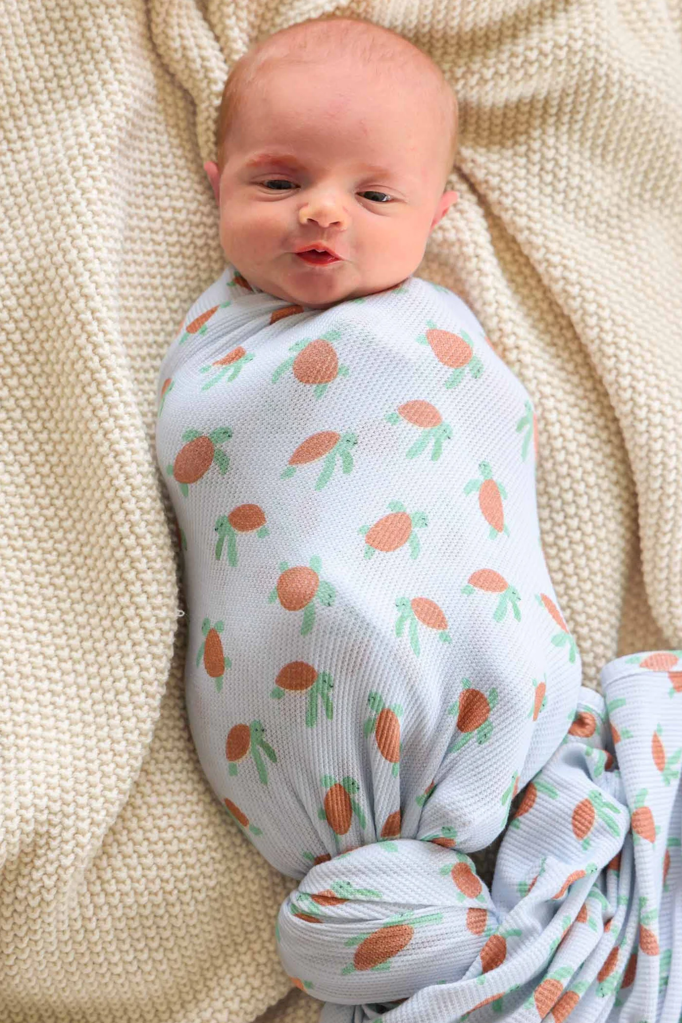 Bamboo Waffle Oversized Swaddle Blanket | Coastal Cruisers - Image 4