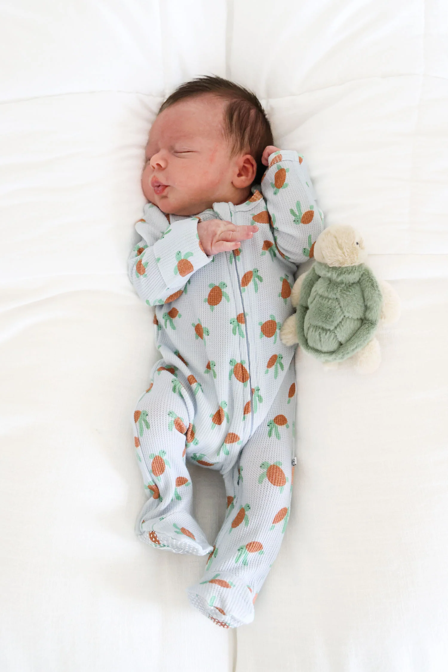 Bamboo Waffle Zipper Footie | Coastal Cruisers - Image 3