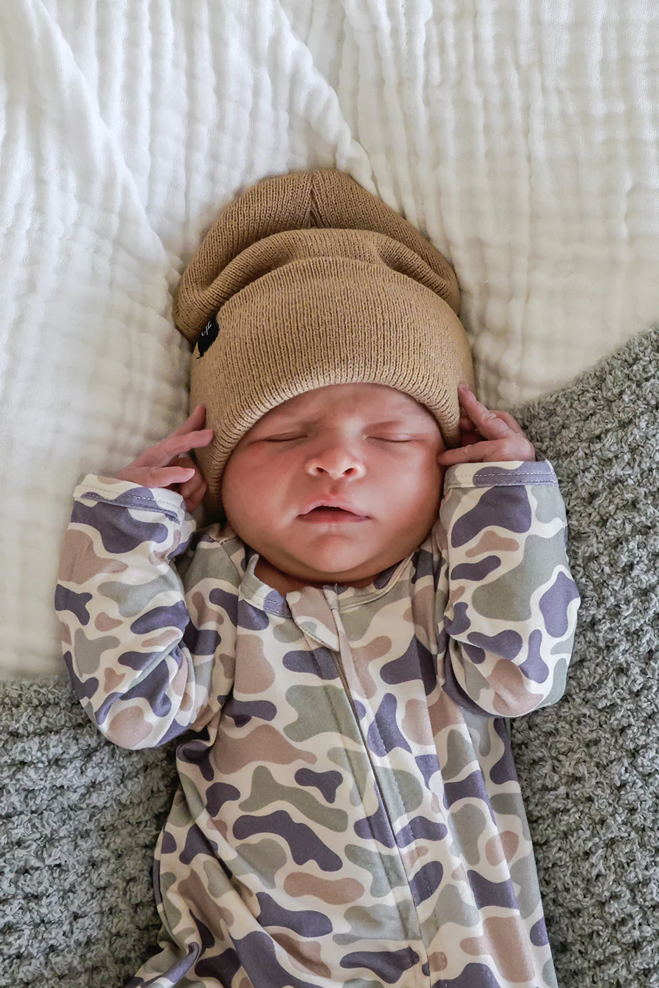 Bamboo Zipper Footie | Camo Cutie - Image 10