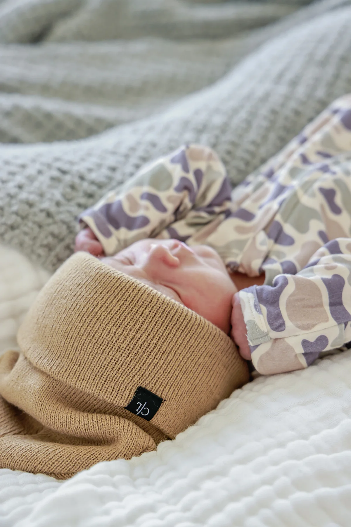Bamboo Zipper Footie | Camo Cutie - Image 11