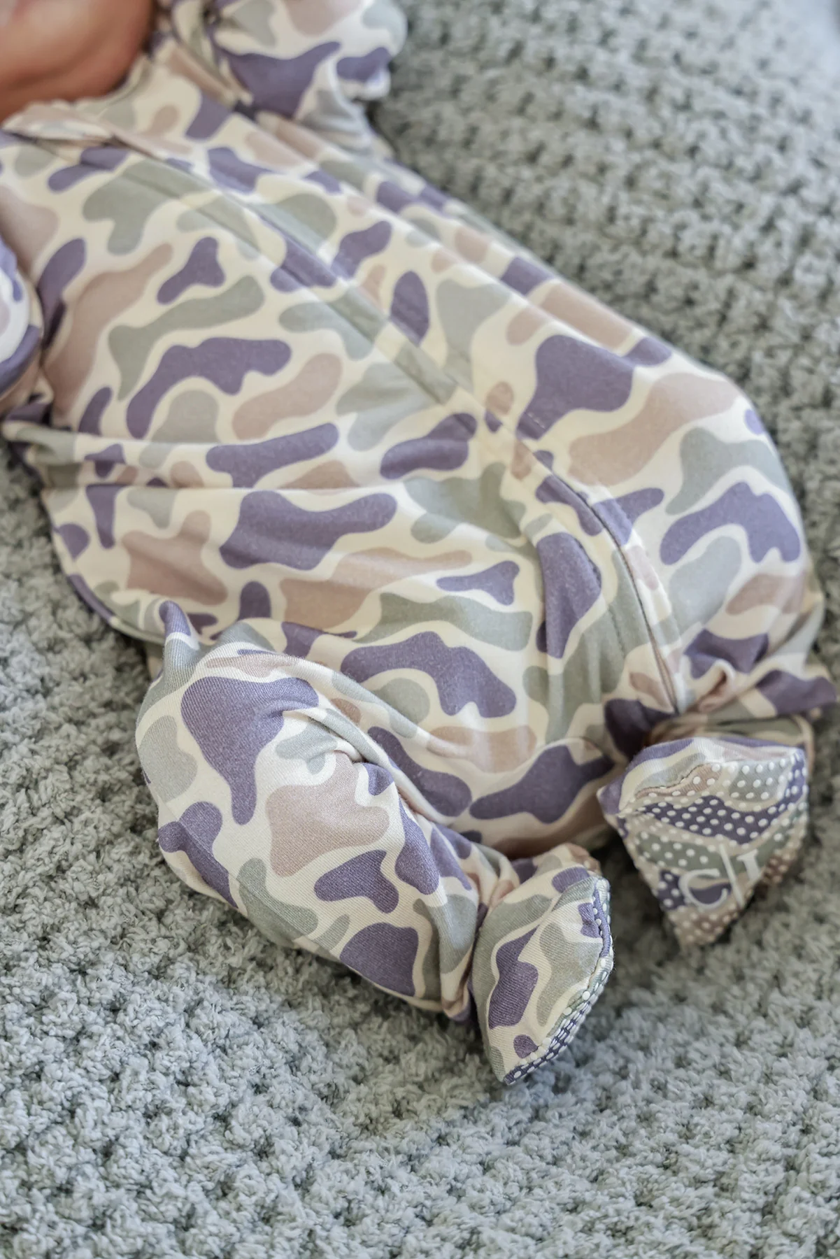 Bamboo Zipper Footie | Camo Cutie - Image 8