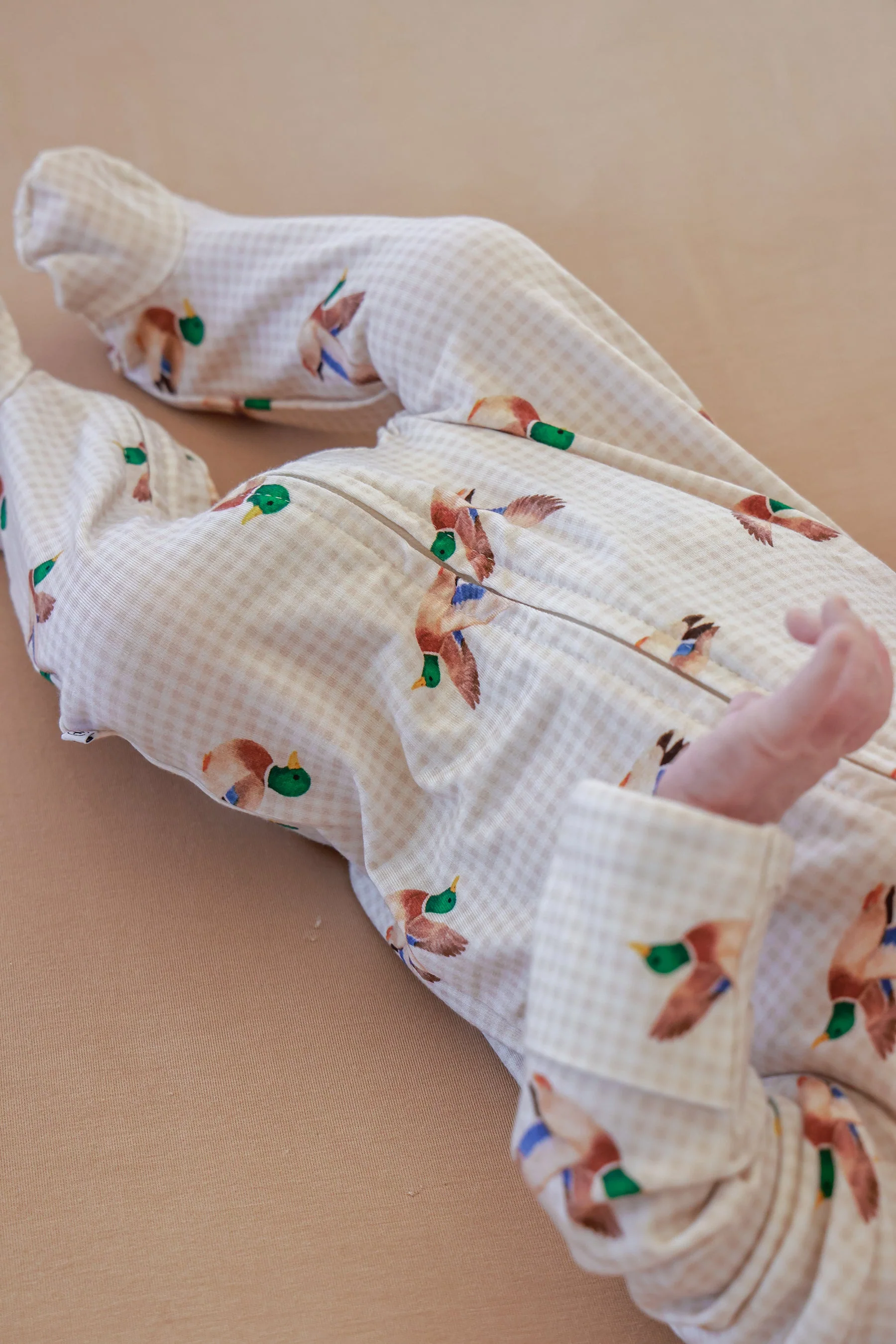 Bamboo Zipper Footie | Little Mallard - Image 9