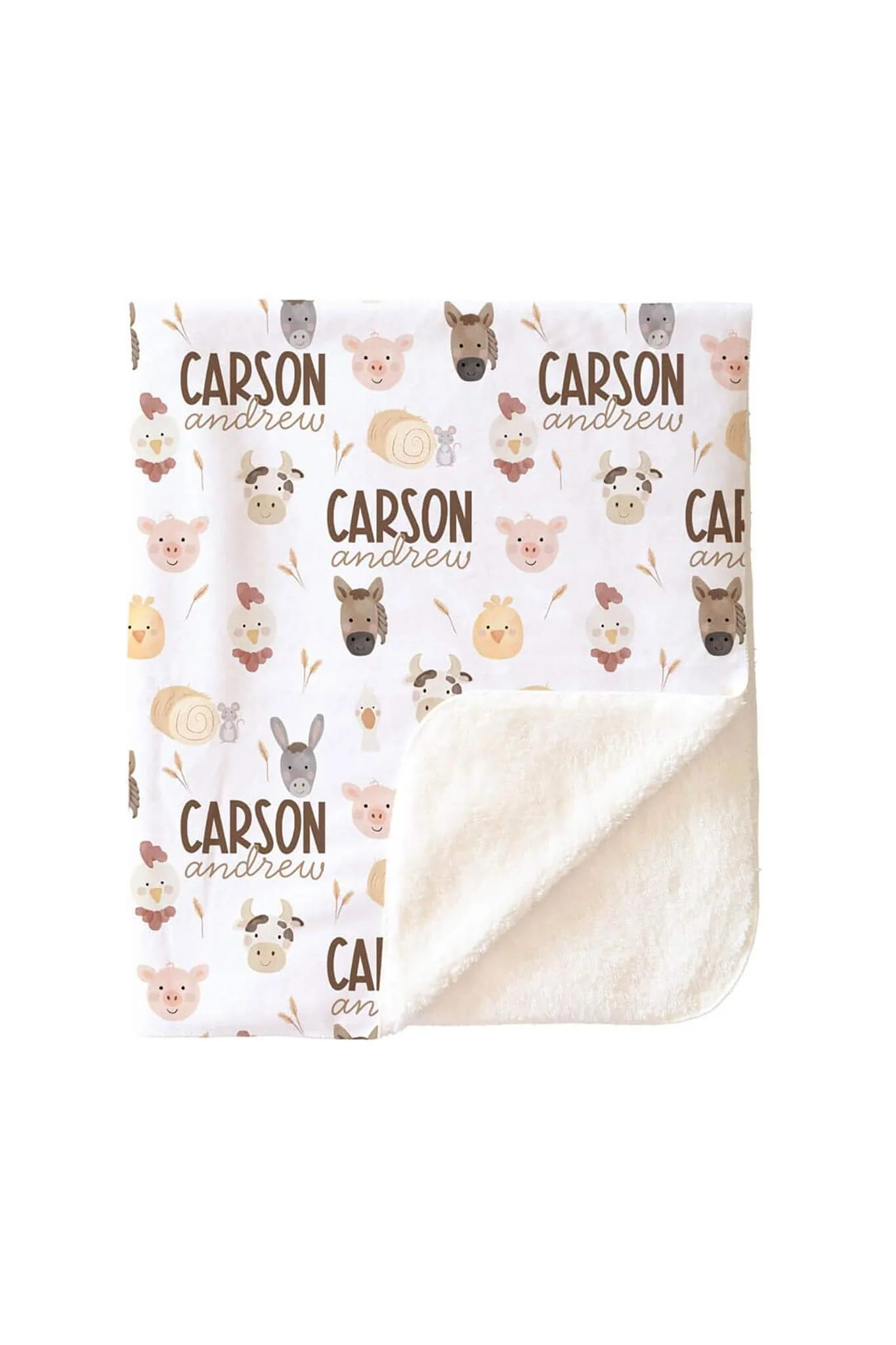 Barnyard Buddies Personalized Kids Blanket - Image 6