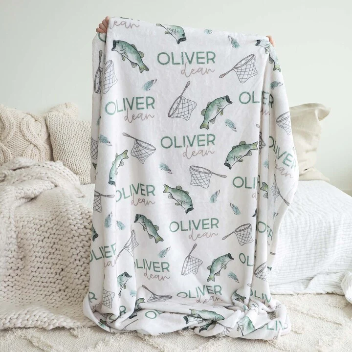 Bass Buddies Personalized Kids Blanket - Image 2
