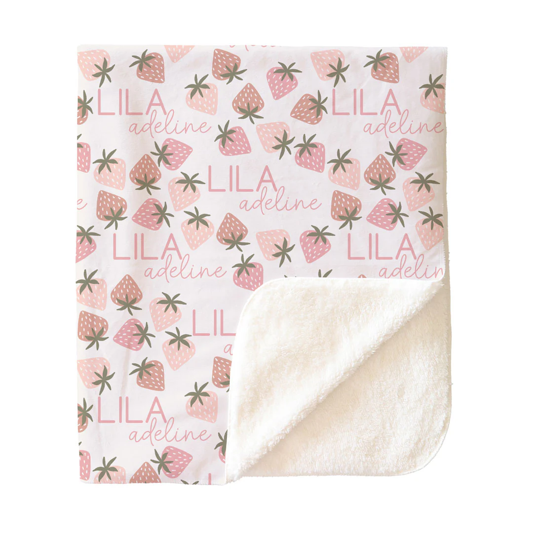 Berry Happy Personalized Kids Blanket - Image 5