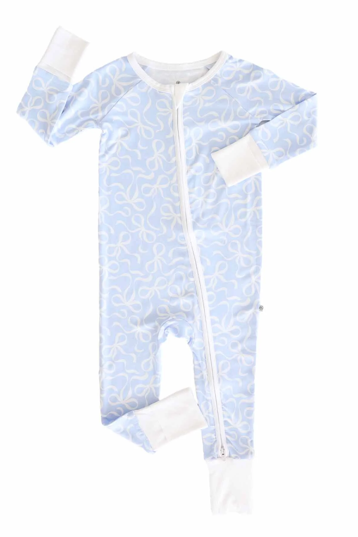 Blue-tiful Bows Convertible Zip Romper - Image 3