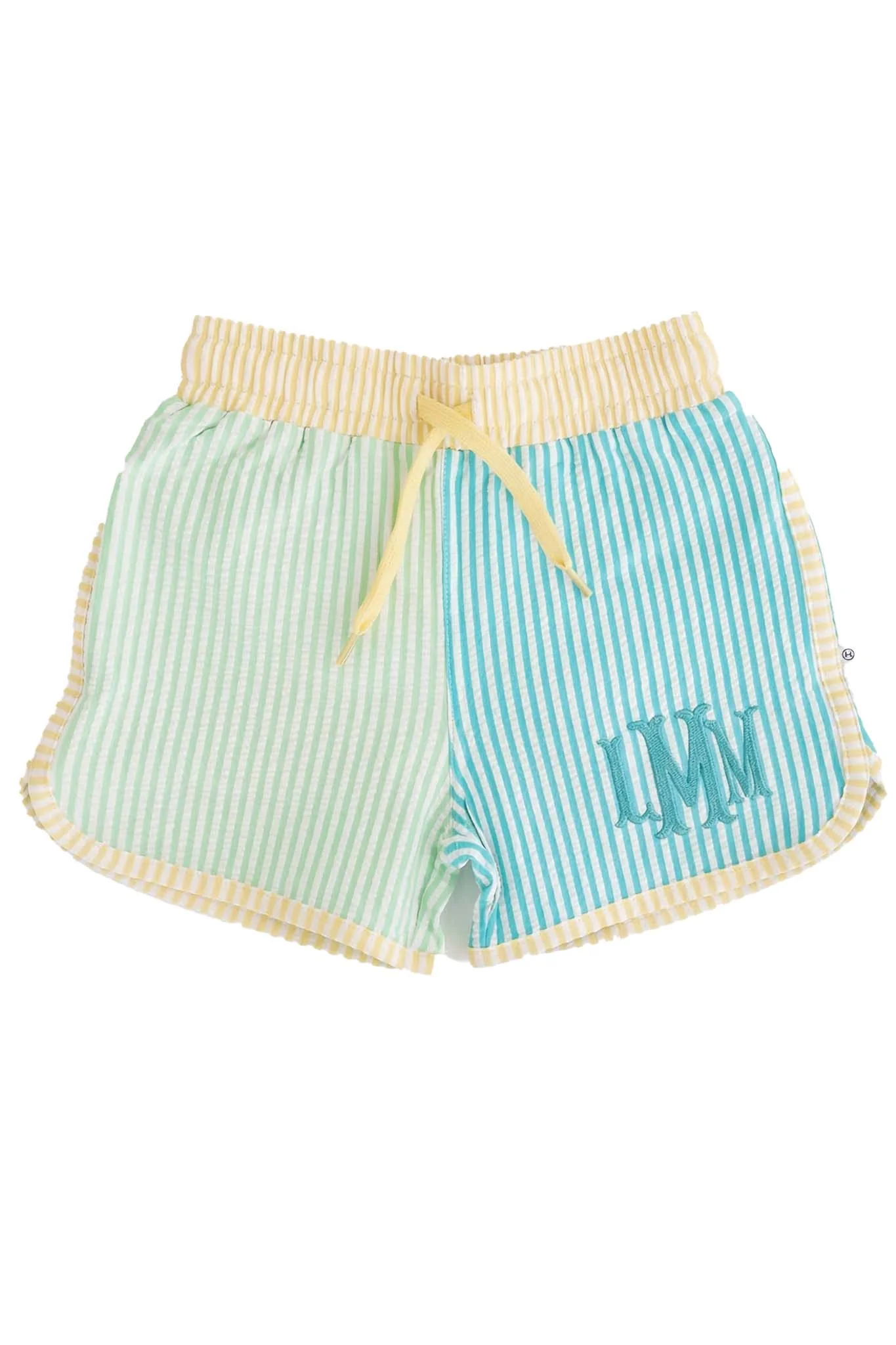Boy's Swim Trunks | Multi-Color Seersucker - Image 2