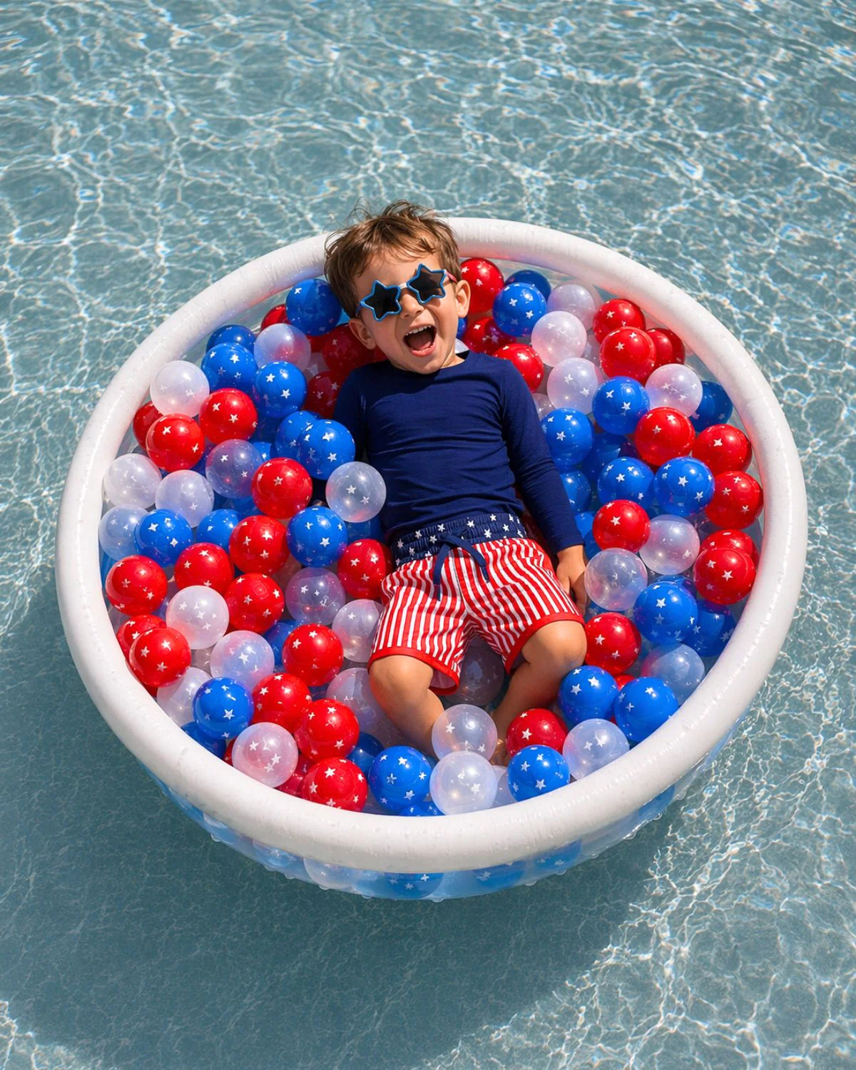 Boy's Swim Trunks | Stars & Stripes Party - Image 6