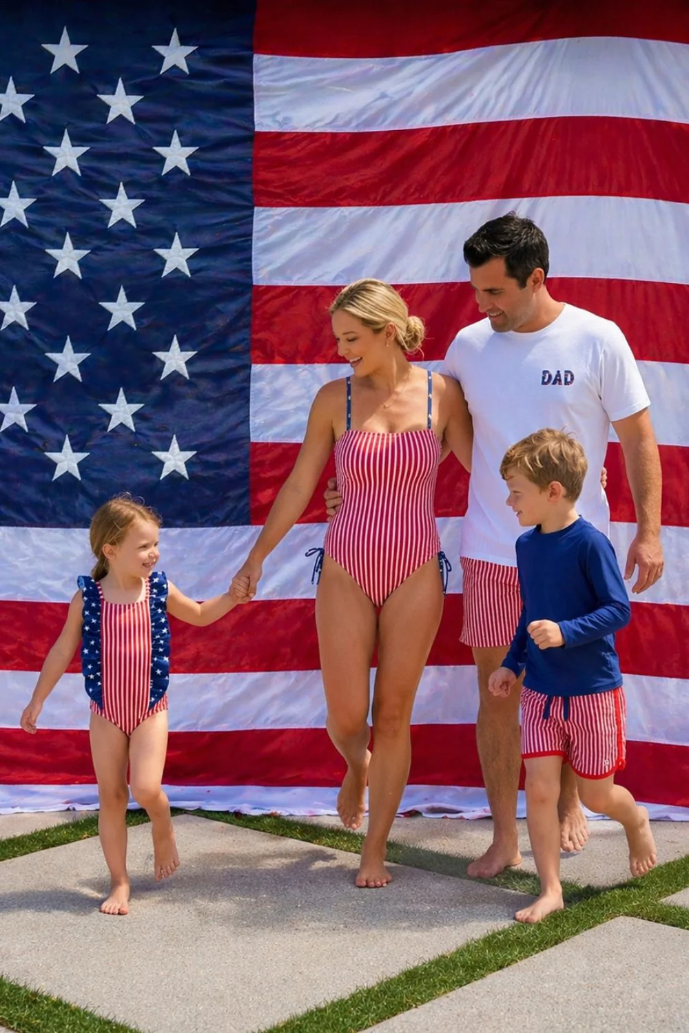 Boy's Swim Trunks | Stars & Stripes Party - Image 7