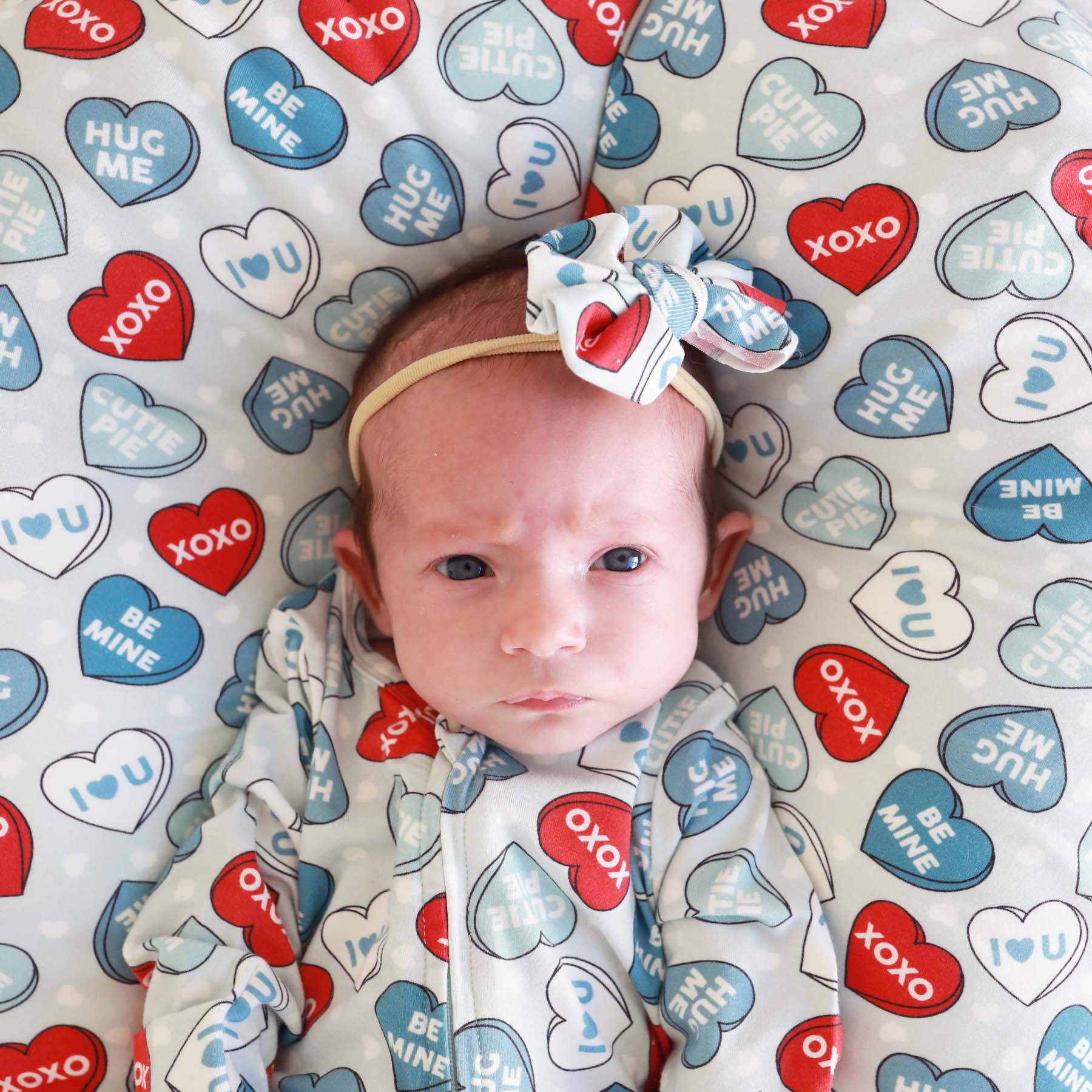 Candy Crush Knit Bow Headband | Blue - Image 4