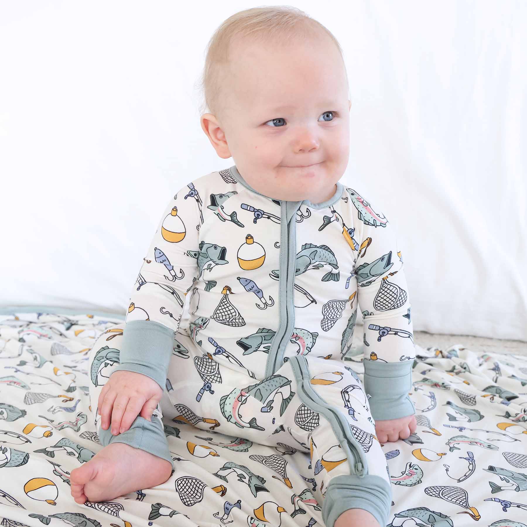 Catch of the Day Convertible Zip Romper - Image 2