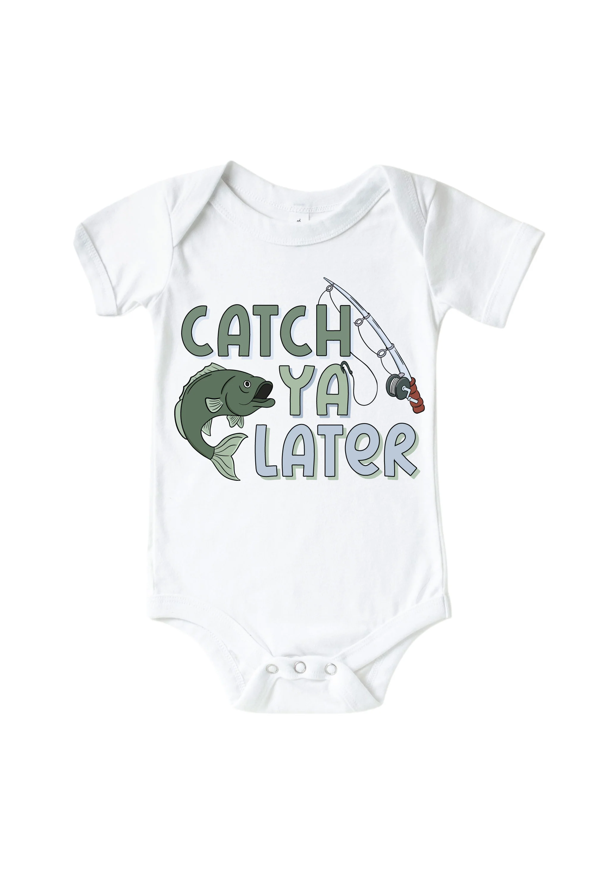 Catch Ya Later Graphic Bodysuit & Kids Tee | White - Image 2