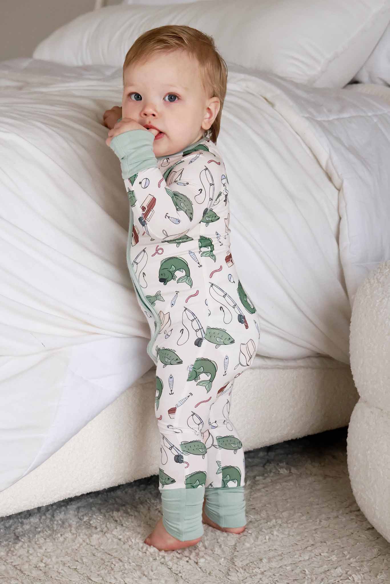 Convertible Bamboo Zip Romper | Off the Hook - Image 5