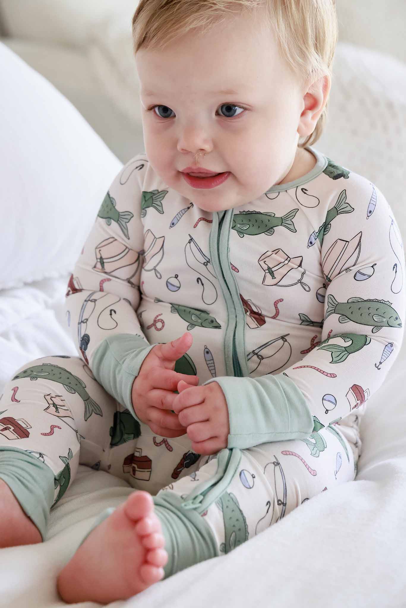 Convertible Bamboo Zip Romper | Off the Hook - Image 8