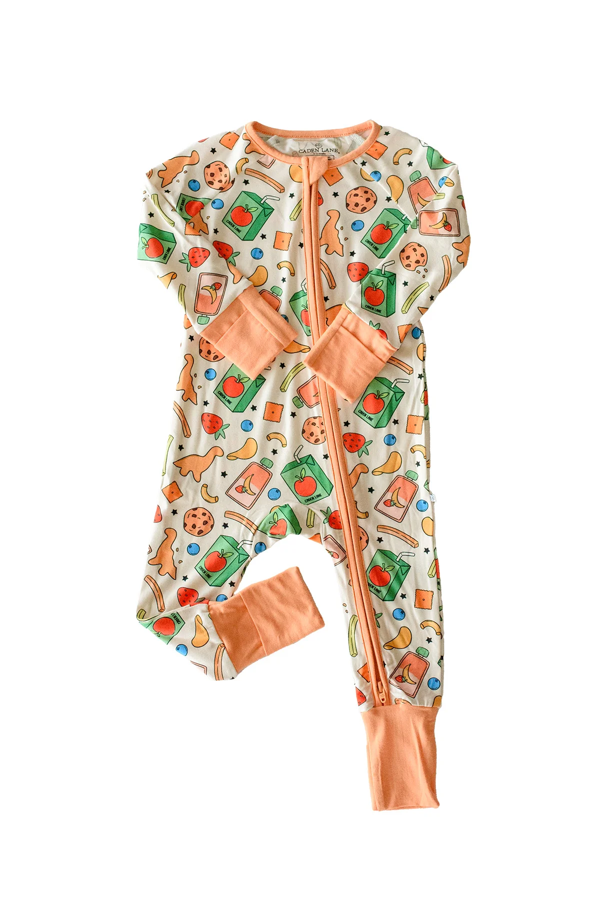 Convertible Bamboo Zip Romper | Snack Attack - Image 2