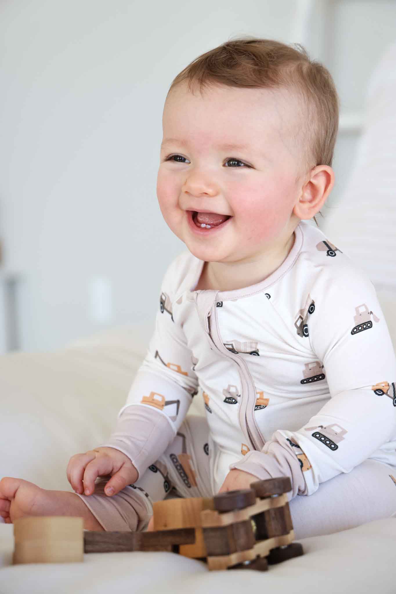 Convertible Zip Romper | Little Builder - Image 10