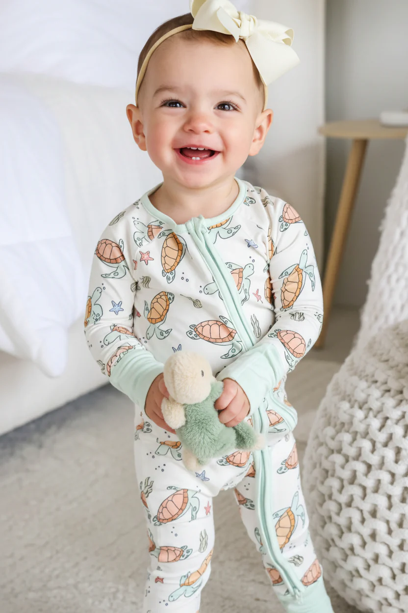 Convertible Zip Romper | Turtley Rad - Image 4