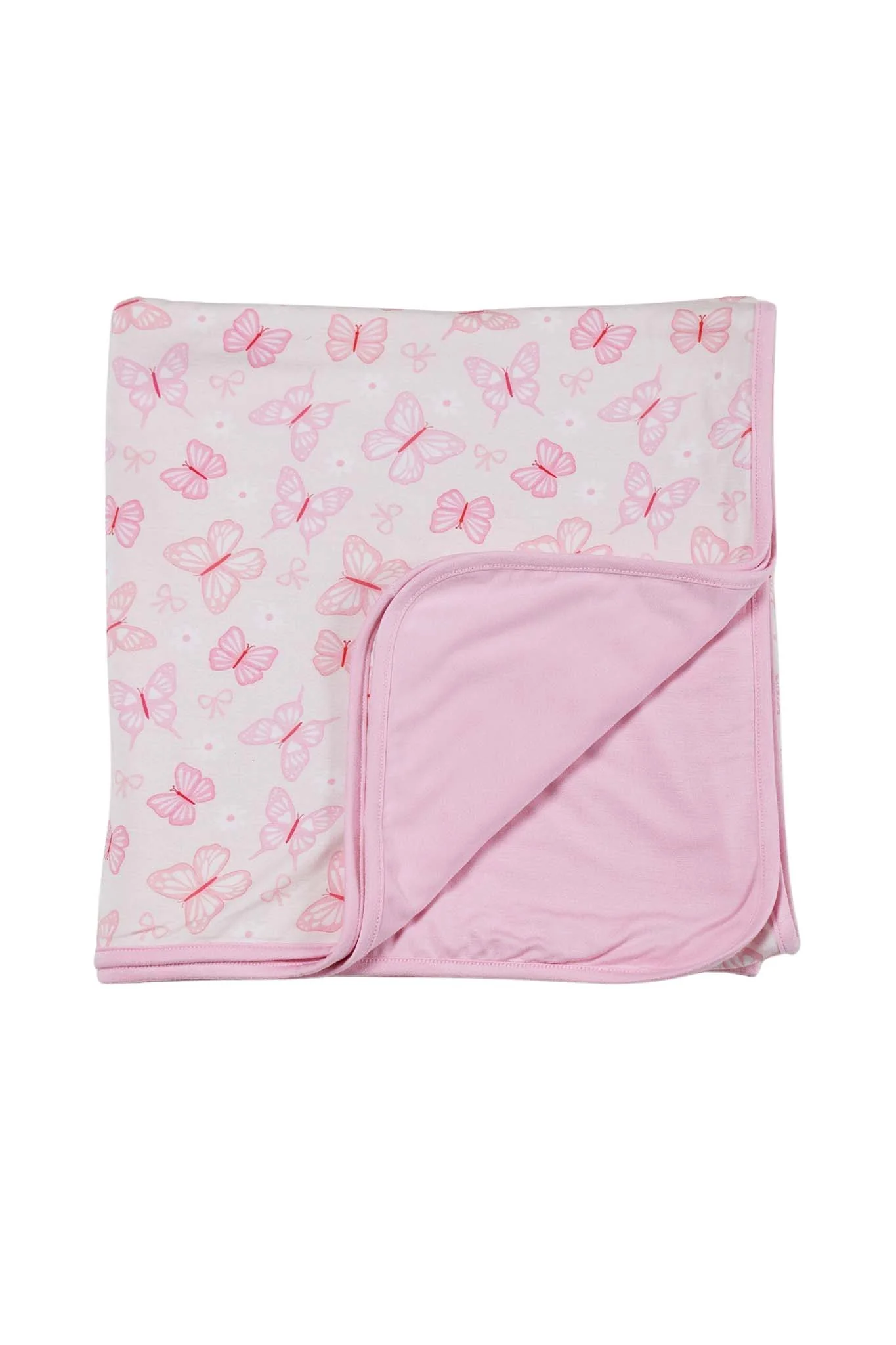 Double Sided Bamboo Blanket | Blooming Butterflies - Image 2