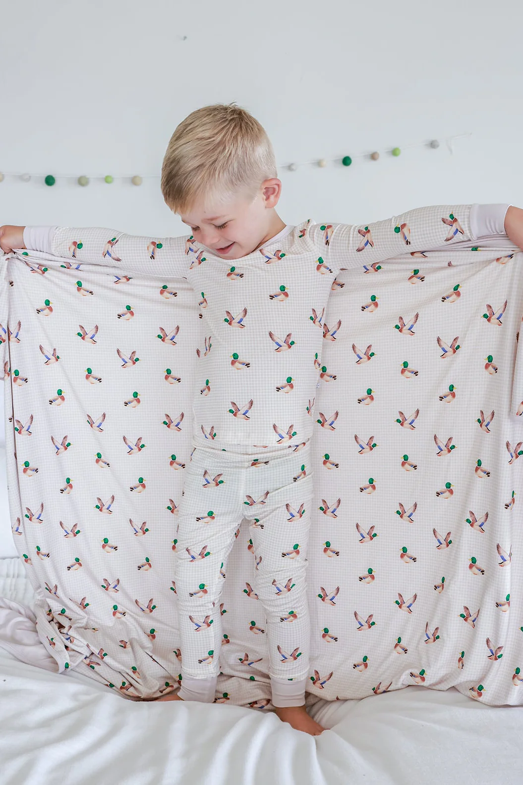 Double Sided Bamboo Blanket | Little Mallard - Image 3