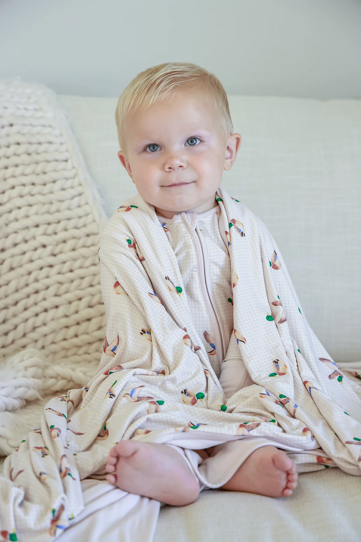 Double Sided Bamboo Blanket | Little Mallard - Image 4