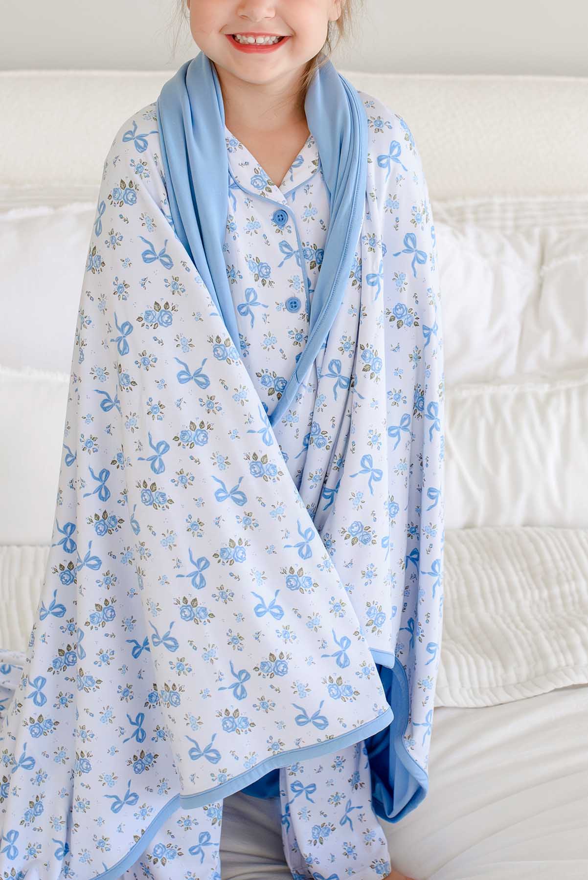 Double Sided Bamboo Blanket | Tied In Blooms - Image 5