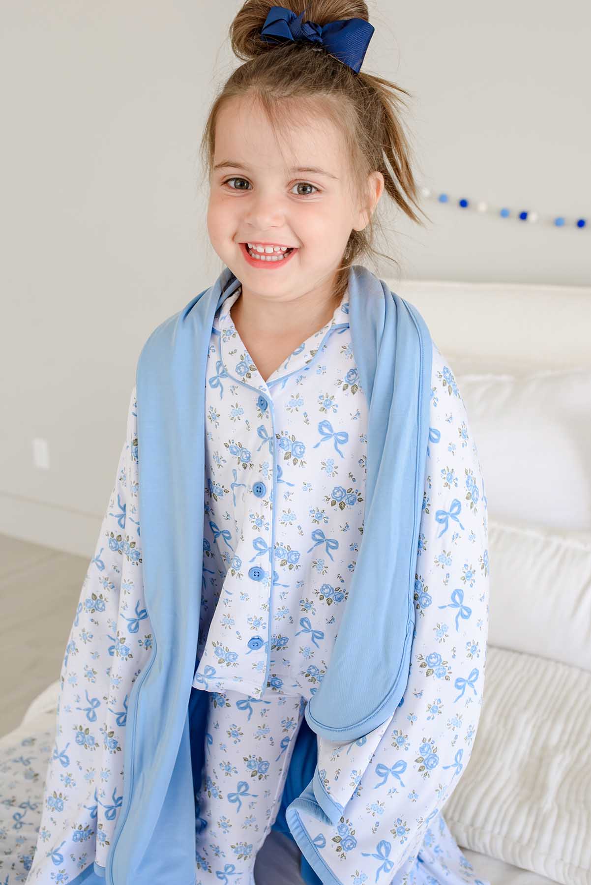 Double Sided Bamboo Blanket | Tied In Blooms - Image 6