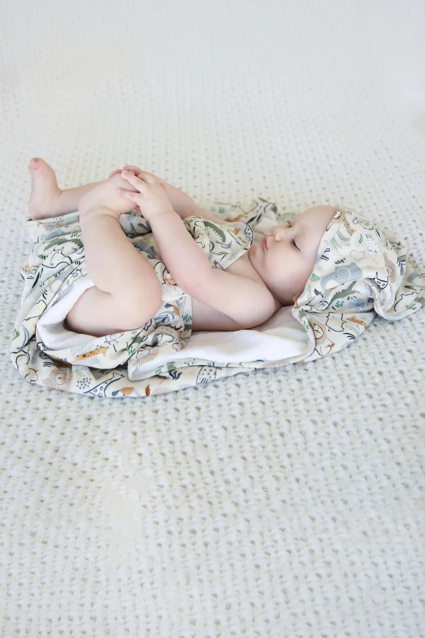 Baby Embroidered Bamboo Hooded Towels - Image 29