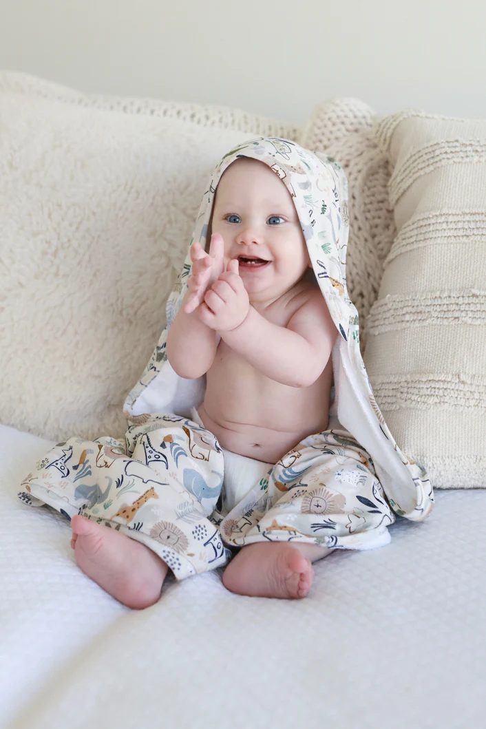 Baby Embroidered Bamboo Hooded Towels - Image 30
