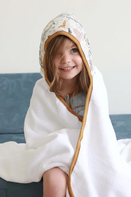Kids Embroidered Bamboo Hooded Towels - Image 19