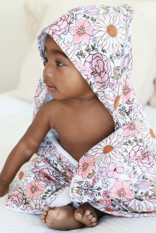 Baby Embroidered Bamboo Hooded Towels - Image 18
