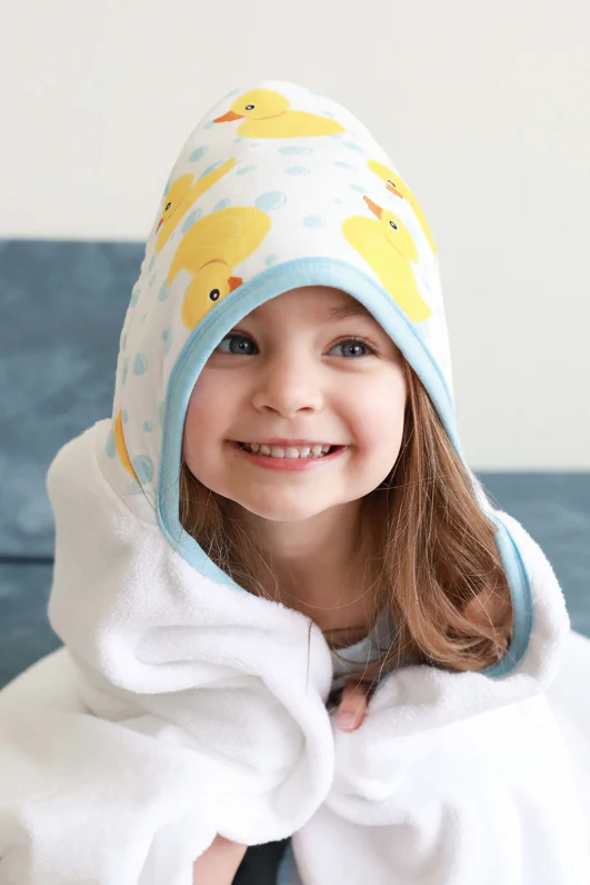 Bamboo Hooded Towel | Rubber Ducks - Image 4