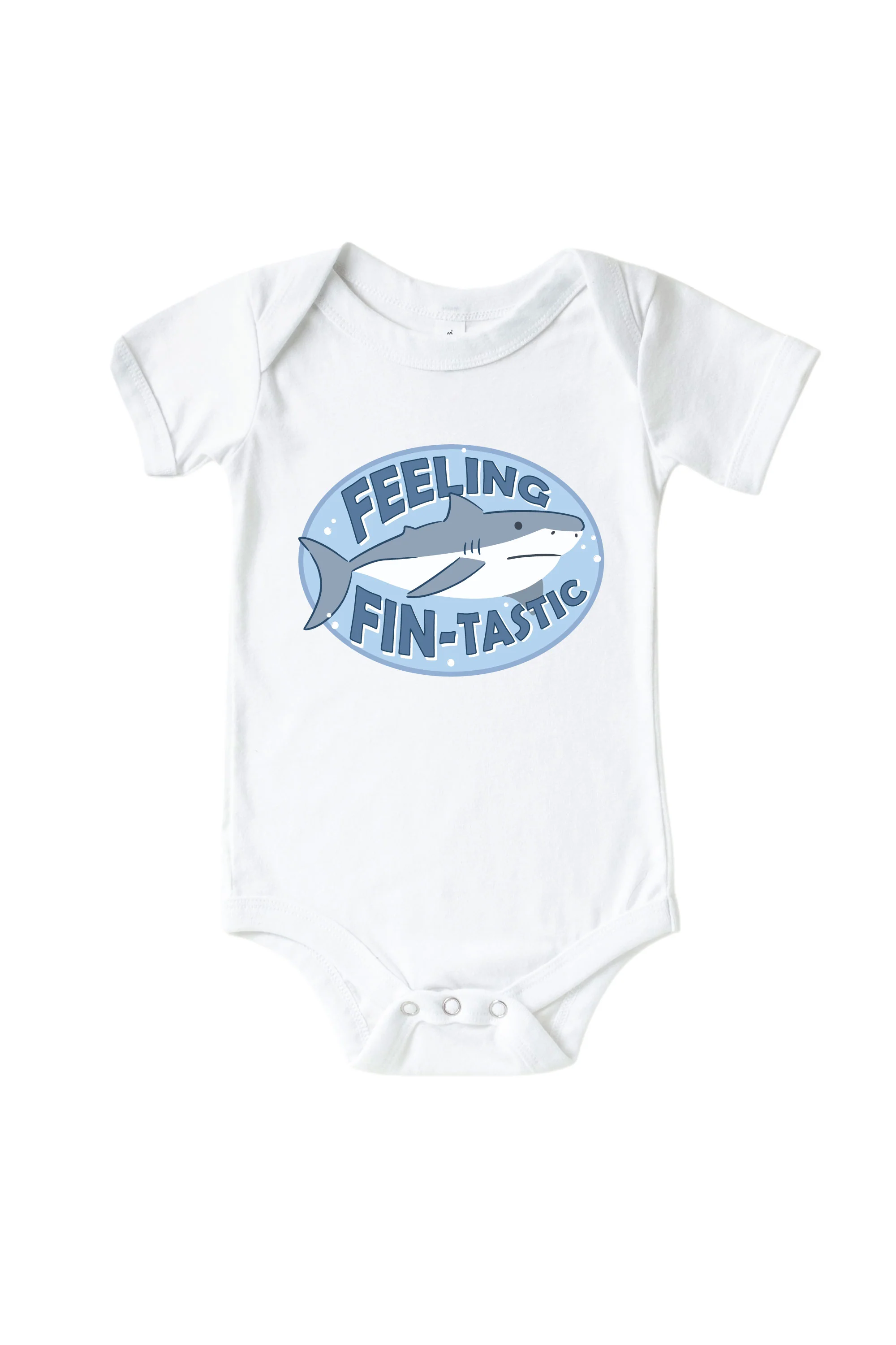 Feeling Fin-Tastic Graphic Bodysuit & Kids Tee | White - Image 2
