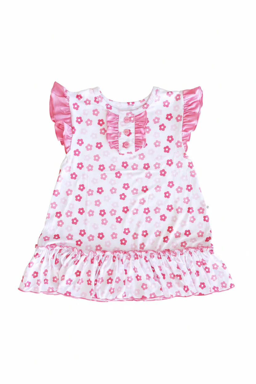 Girls' Flutter Sleeve Nightgown | Daisy Mae - Image 2