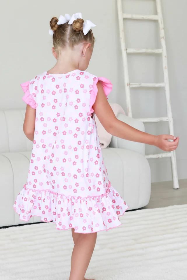 Girls' Flutter Sleeve Nightgown | Daisy Mae - Image 5