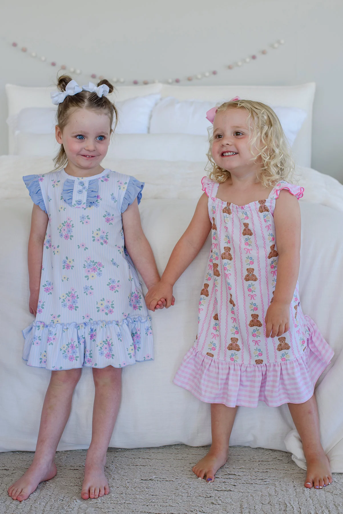 Girls' Flutter Sleeve Nightgown | Heirloom Posies - Image 11
