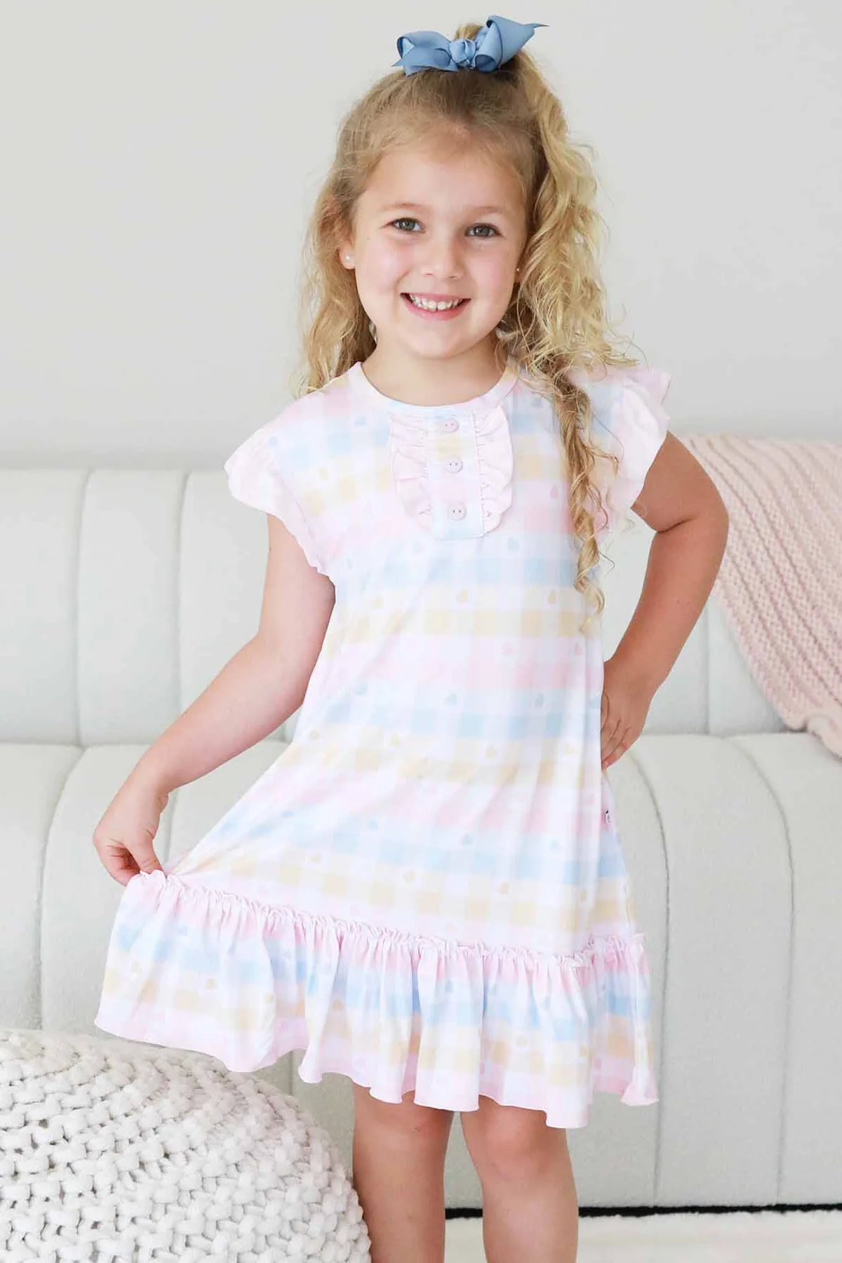 Girls' Flutter Sleeve Nightgown | Sweet Sleep - Image 6
