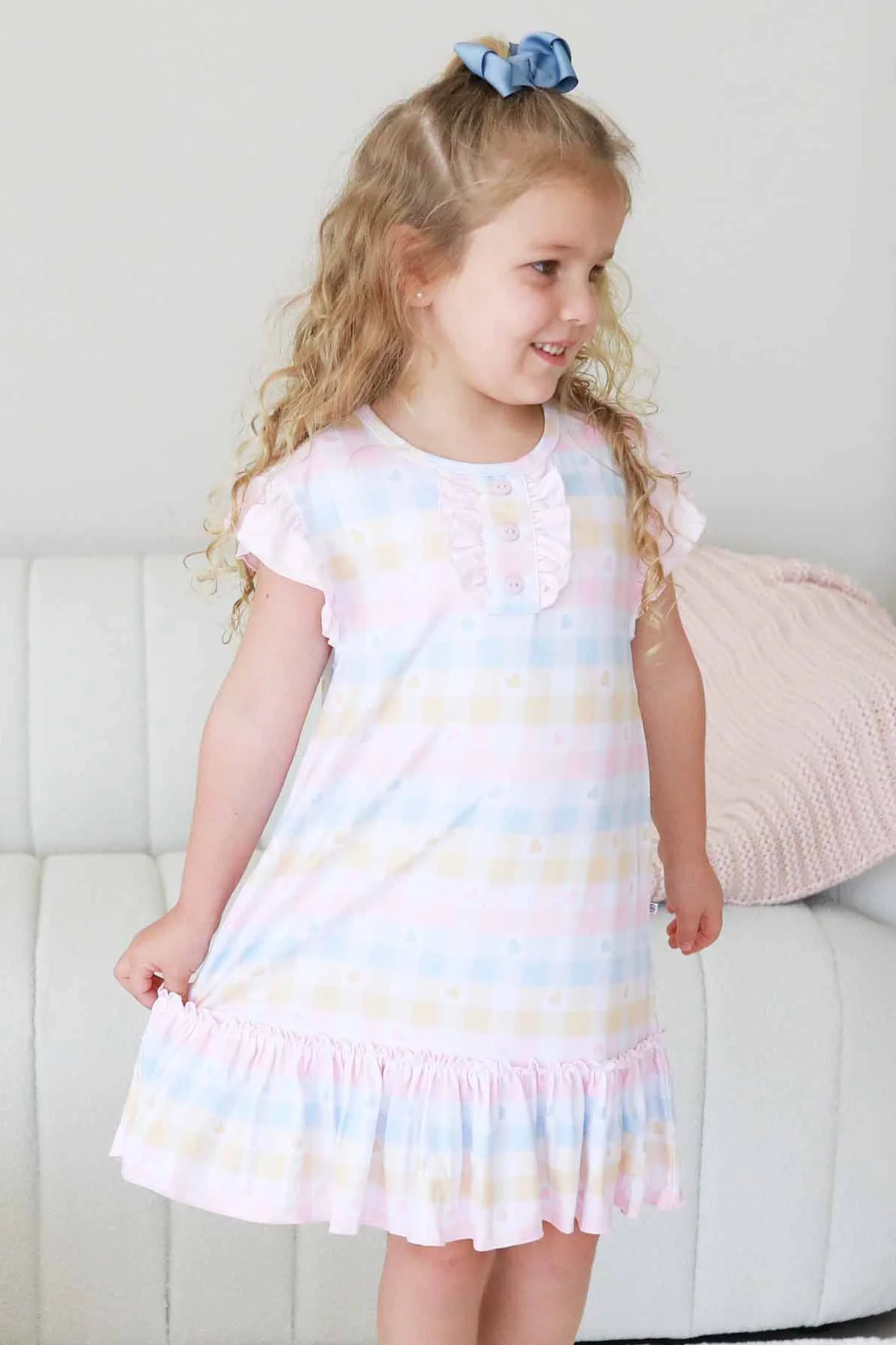Girls' Flutter Sleeve Nightgown | Sweet Sleep - Image 9