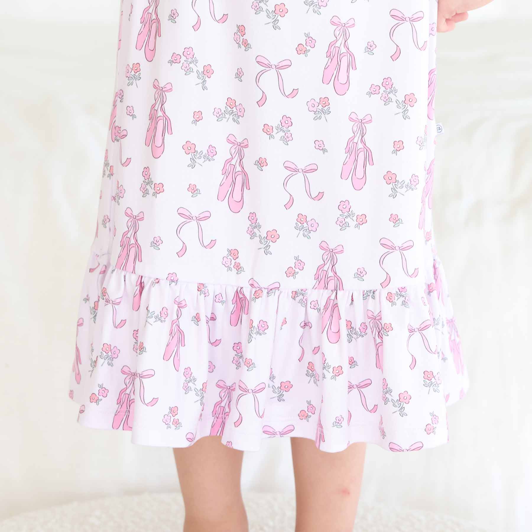 Girls' Full Length Ruffle Nightgown | Ballet Dreams - Image 5