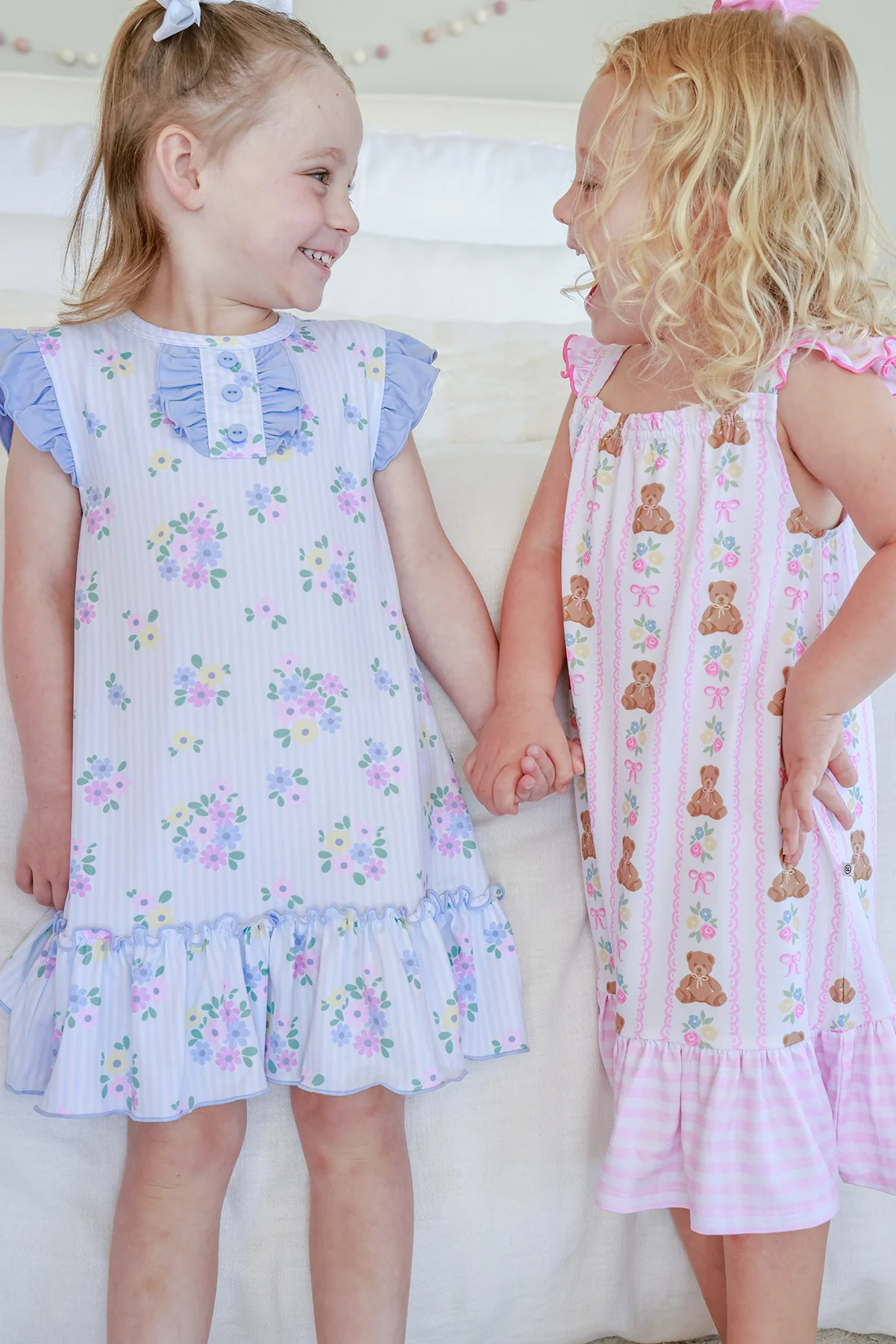 Girls' Full Length Ruffle Nightgown | Beary Lovely - Image 11